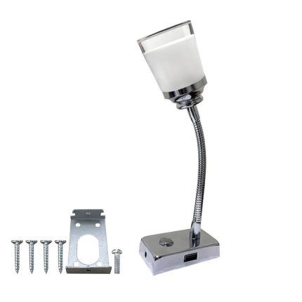 چراغ مطالعه مدل USB MY-882F-D / نقره ای